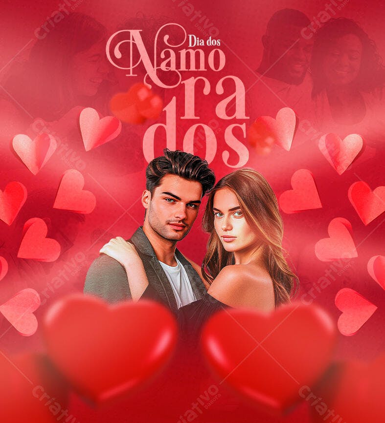 Flyer Dia dos Namorados PSD Editável