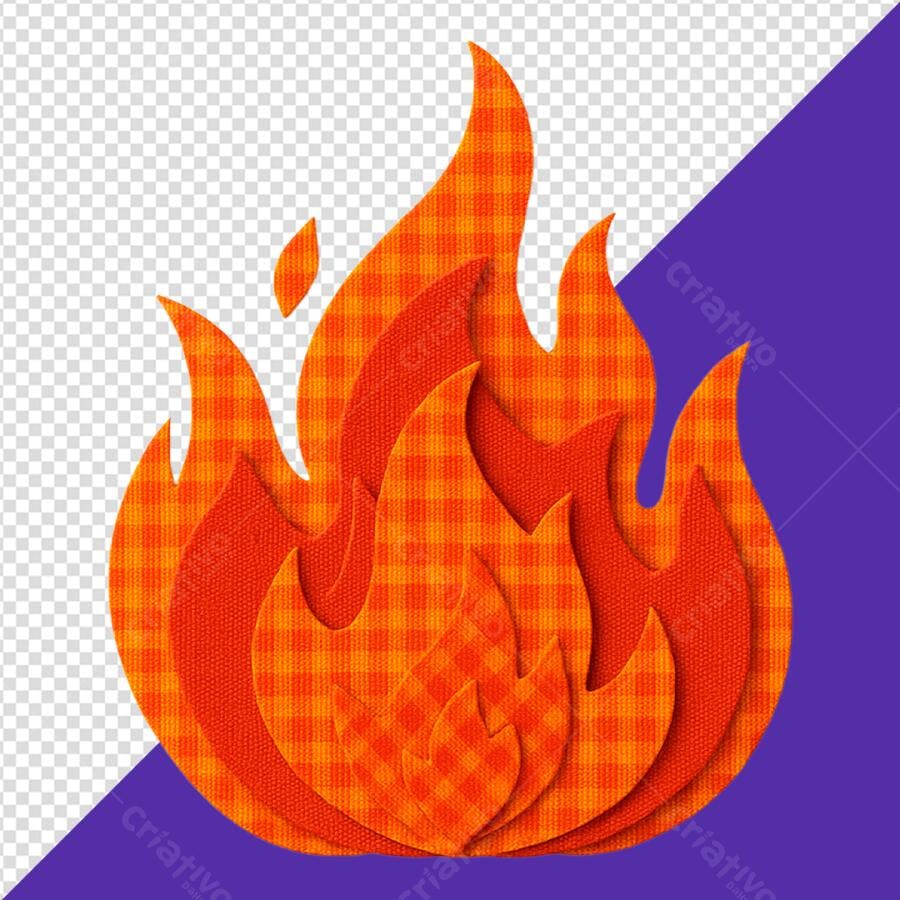 Banner Verão Chamas PNG com fundo transparente