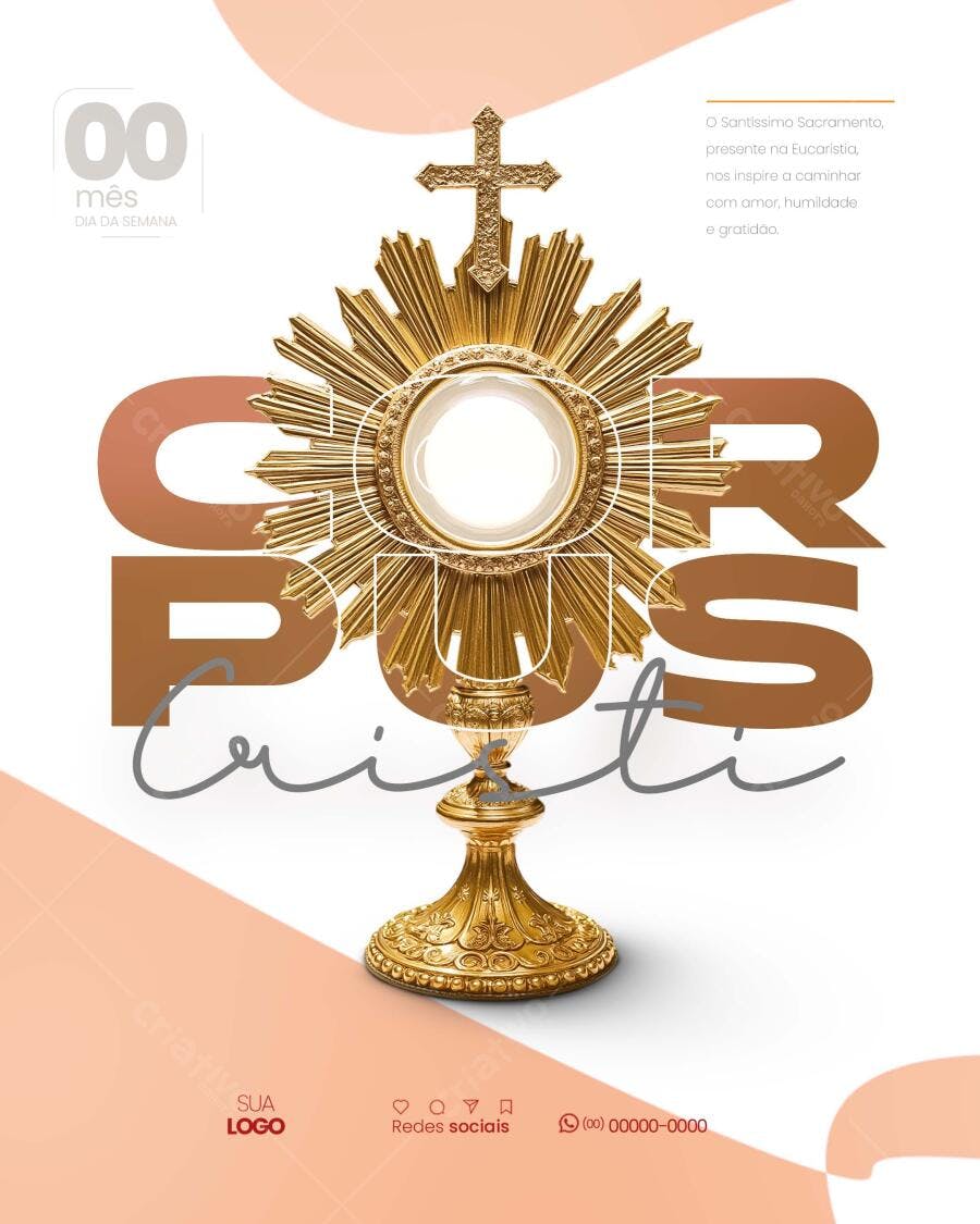 Flyer Corpus Christi PSD Editável