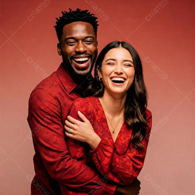 Casal de namorados abraçados felizes PSD EDITÁVEL 2