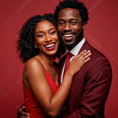 Casal de namorados abraçados felizes PSD EDITÁVEL