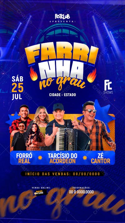 FESTA FARRINHA NO GRAU EVENTO ARTISTAS - STORIES 01