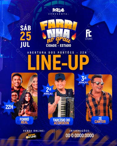 LINE-UP FARRINHA NO GRAU - FEED 03