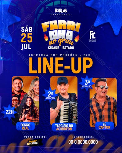 LINE-UP FARRINHA NO GRAU - FEED 03