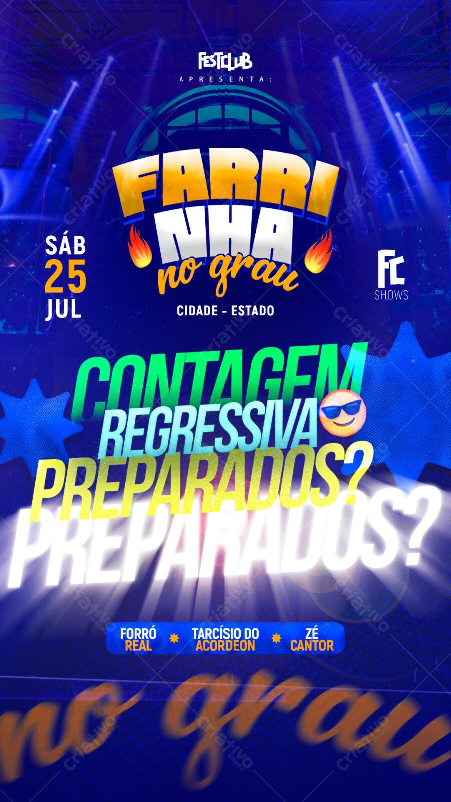 Flyer Festa Julina 25 Jul PSD Editável