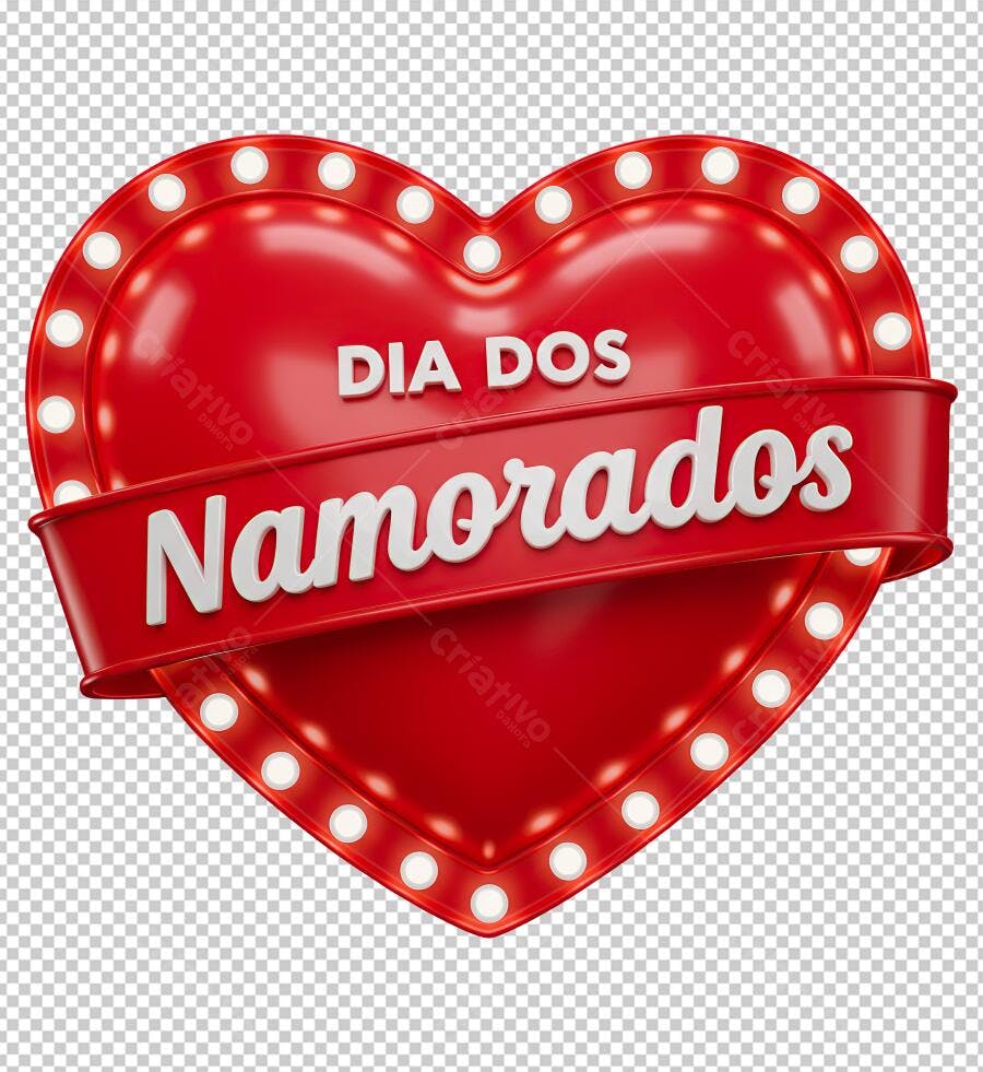 Banner Dia dos Namorados PNG com fundo transparente
