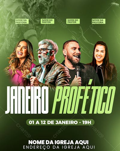 FLYER GOSPEL JANEIRO PROFÉTICO