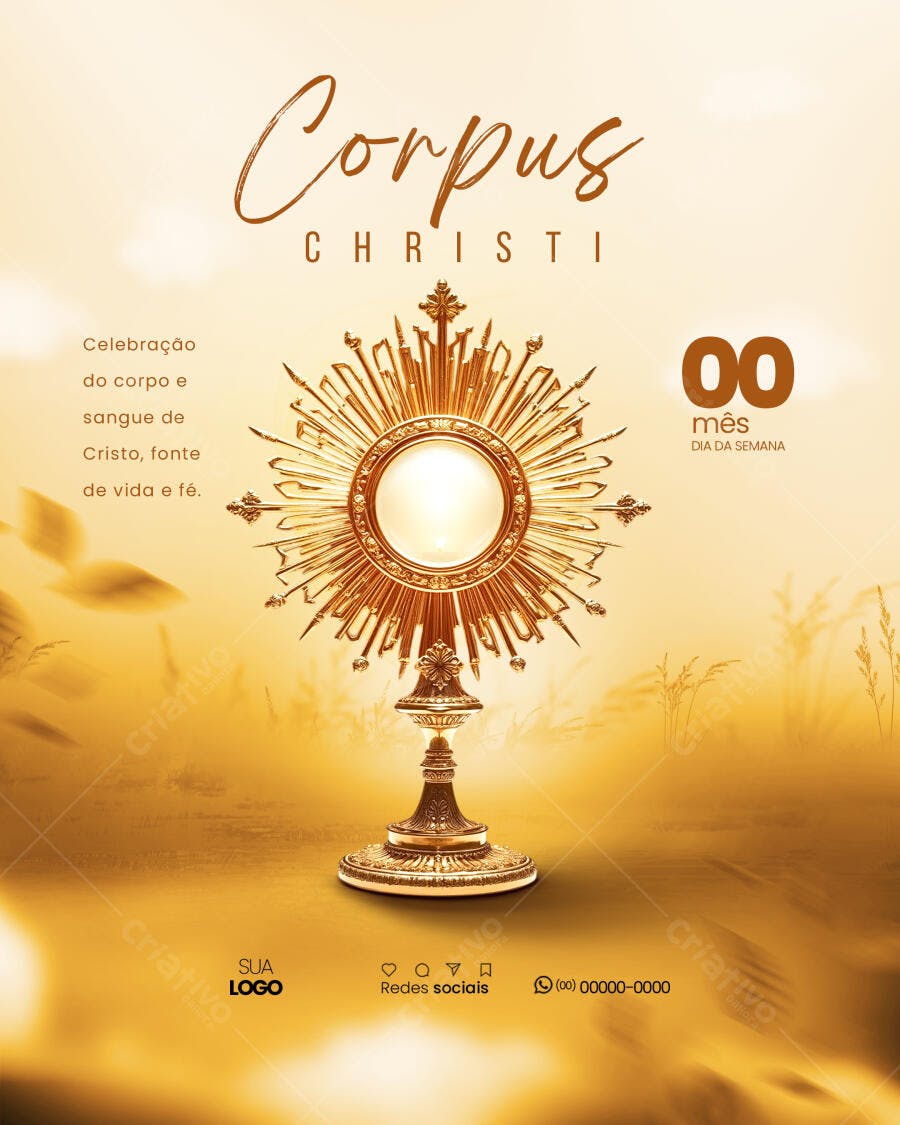 Flyer Corpus Christi PSD Editável
