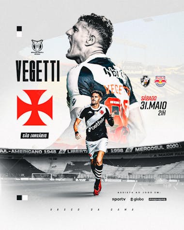 FUTEBOL BRASILEIRO VASCO VS BRAGANTINO VEGETTI SÃO JANUÁRIO