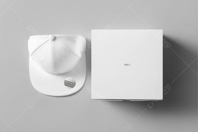 Cap & Box Mock-up_cap & box_top view