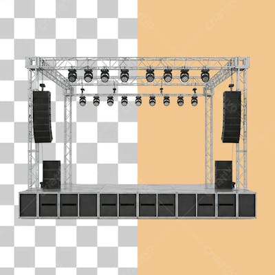 Palco de show psd editável