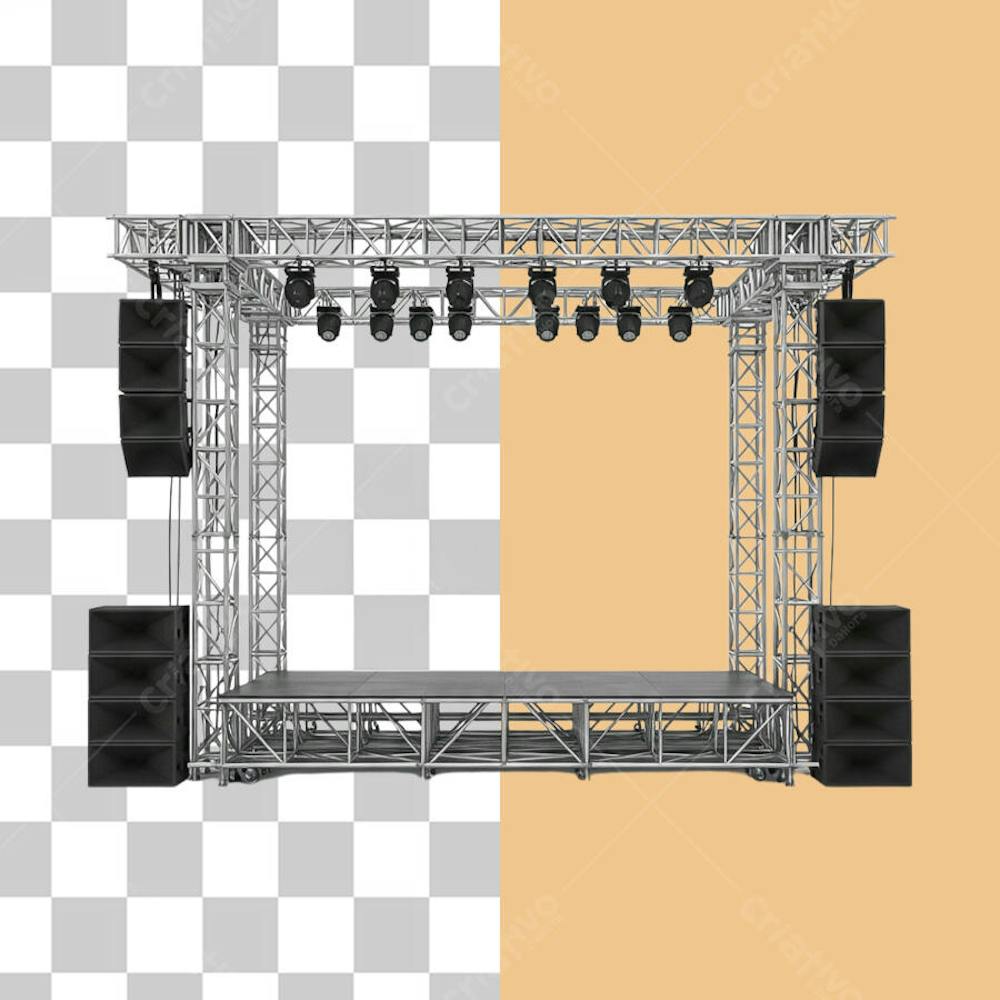 Palco de show v2 psd editável