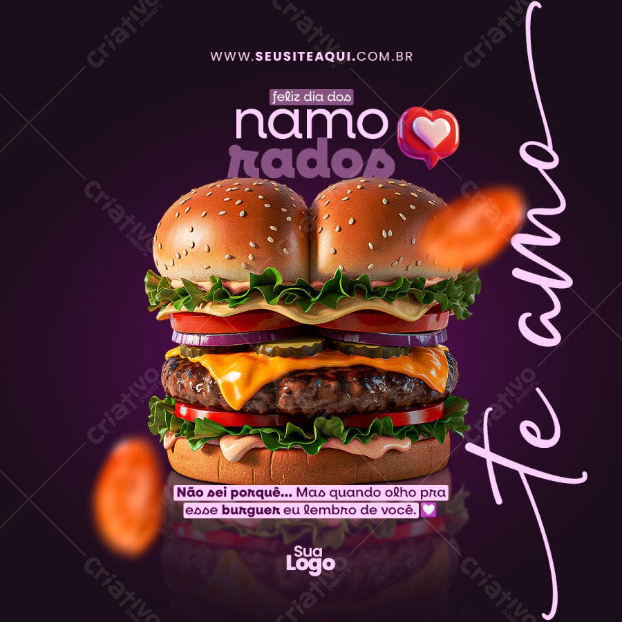 Postagem Dia dos Namorados PSD Editável