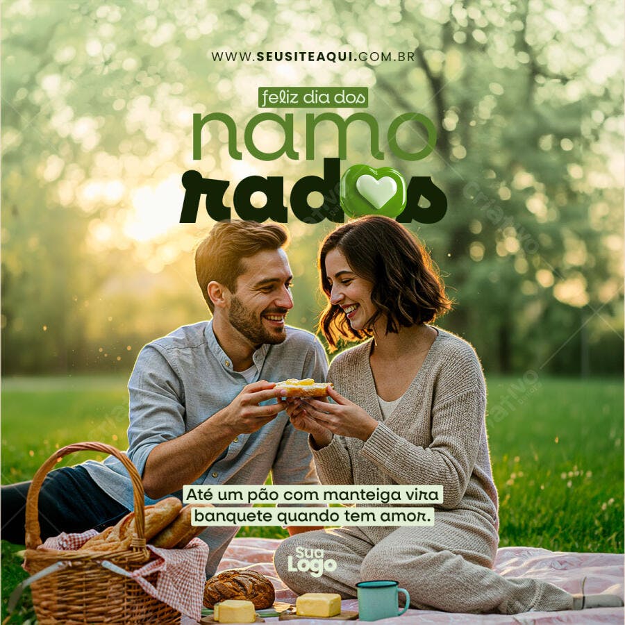 Post para o Dia dos Namorados PSD Editável