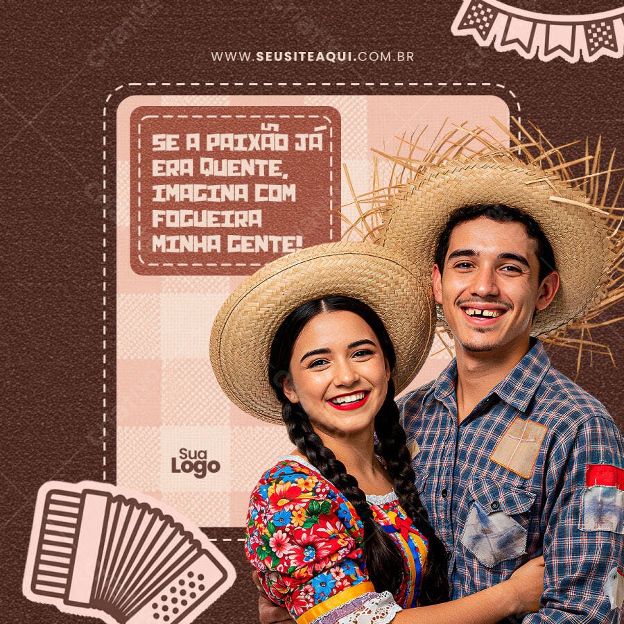 Flyer Festa Junina PSD Editável