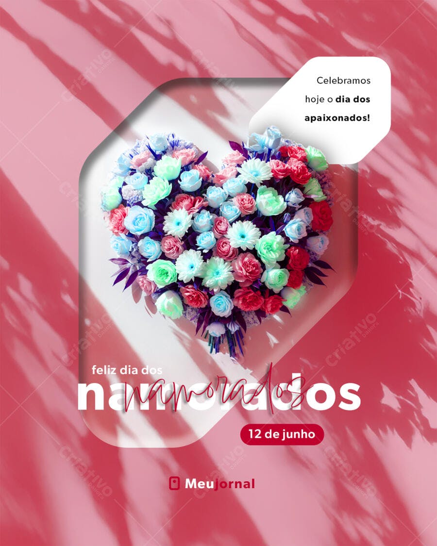 Flyer Dia dos Namorados PSD Editável