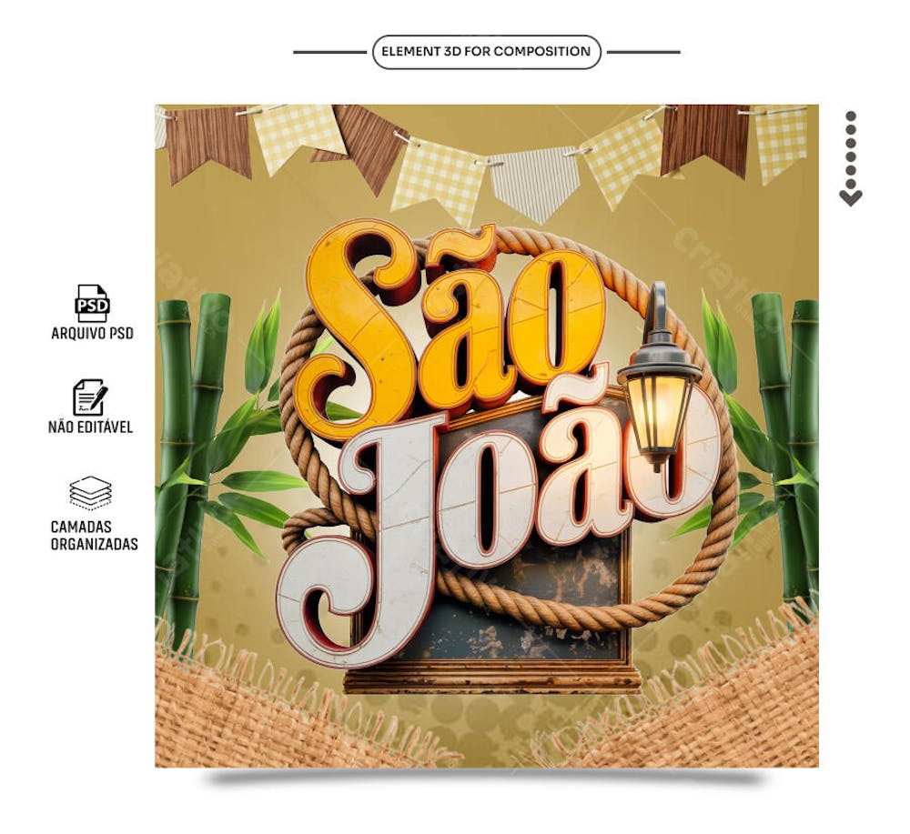 Selo 3D Tema são João04