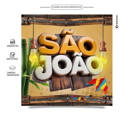 Selo 3D Tema são João07