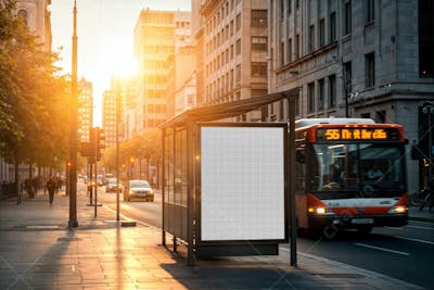 Street Billboard Mockup