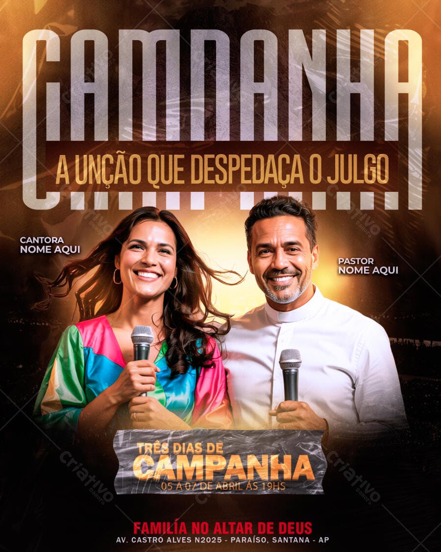 Flyer para Evento Religioso PSD Editável