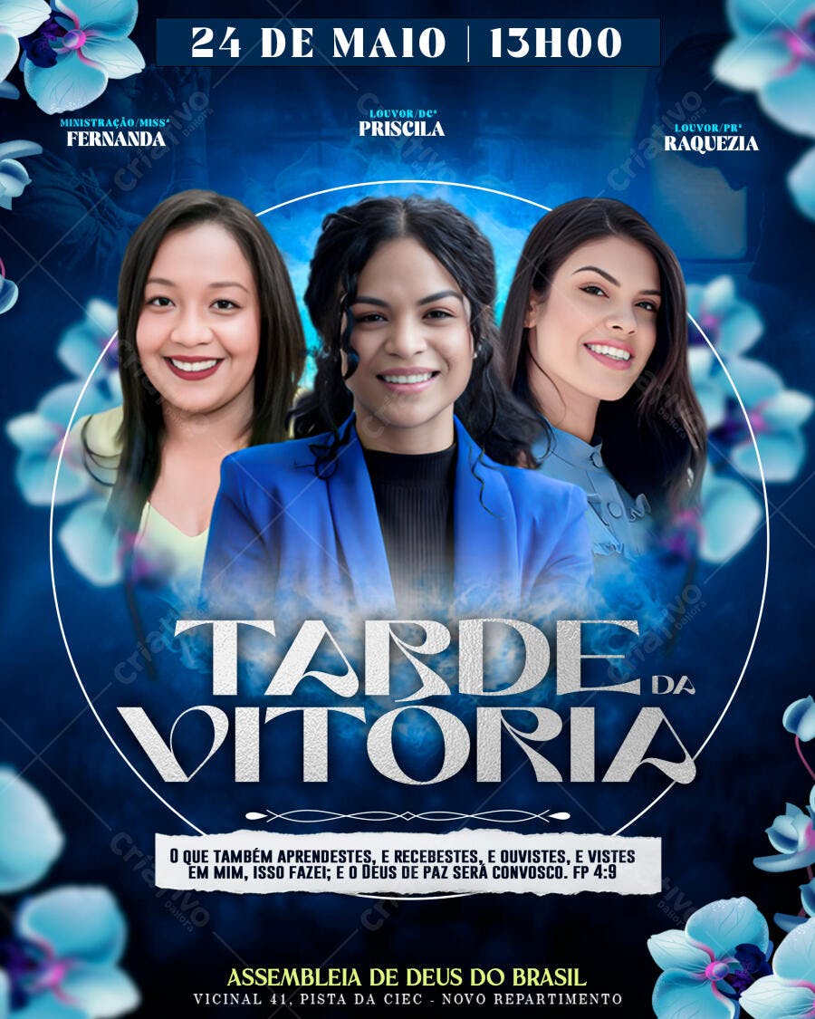 Flyer para Tarde da Vitória 24 de Maio PSD Editável