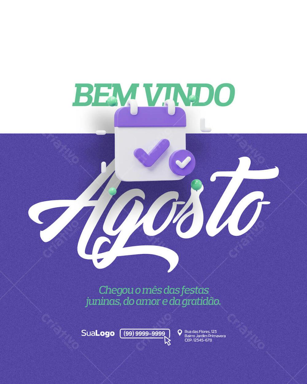 Social Media Bem Vindo Agosto (1)