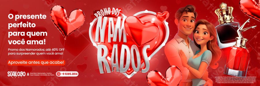 Banner Dia dos Namorados PSD Editável