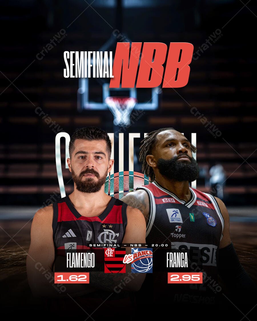 Flyer NBB Semifinal PSD Editável