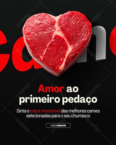Arte Açougue Editável no Canva
