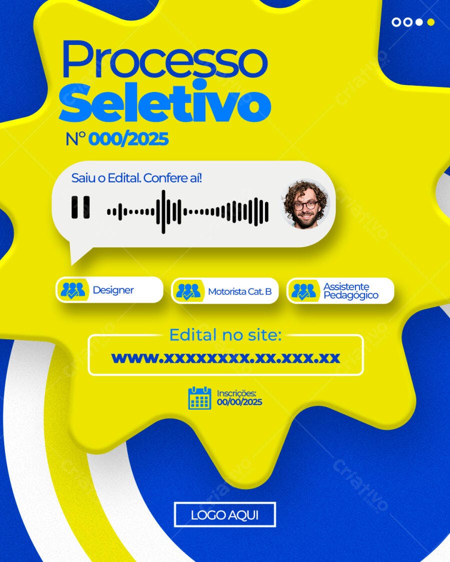 Flyer Processo Seletivo PSD Editável