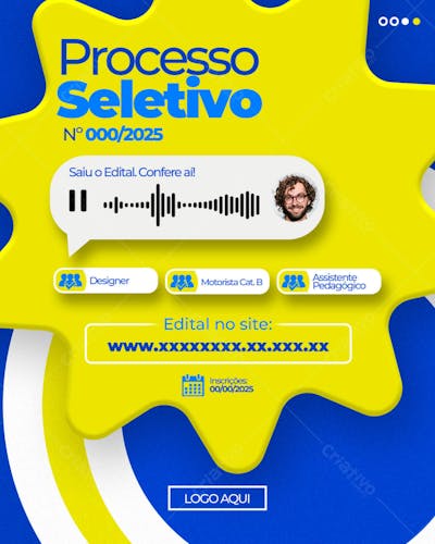 ARTE EDITAL PROCESSO SELETIVO