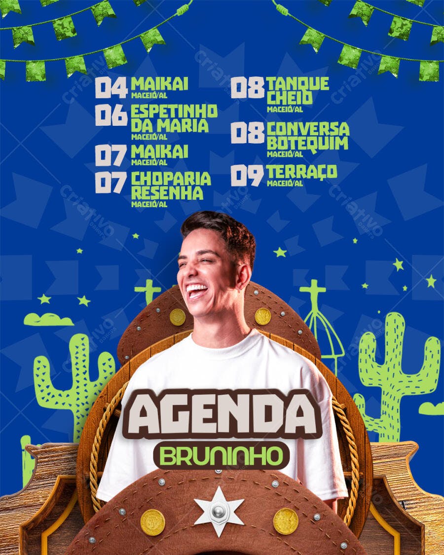 Flyer Festa Junina PSD Editável