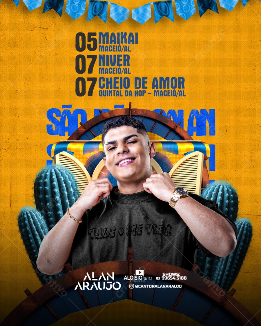 Flyer Festa Junina PSD Editável