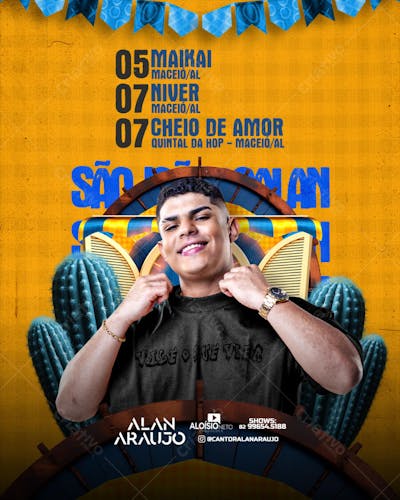 Agenda Semanal São João - Alan