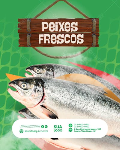 Arte Supermecado Editável no Canva
