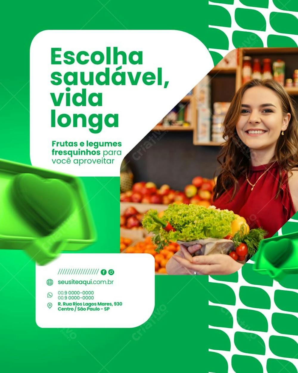 Arte Supermecado Editável no Canva