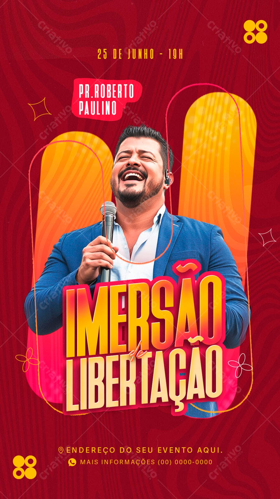 Flyer para Evento Gospel PSD Editável