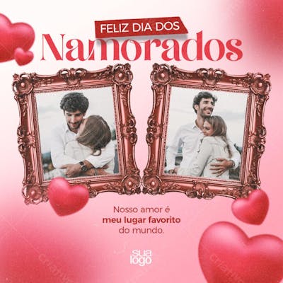 Dia dos namorados Editável no PSD