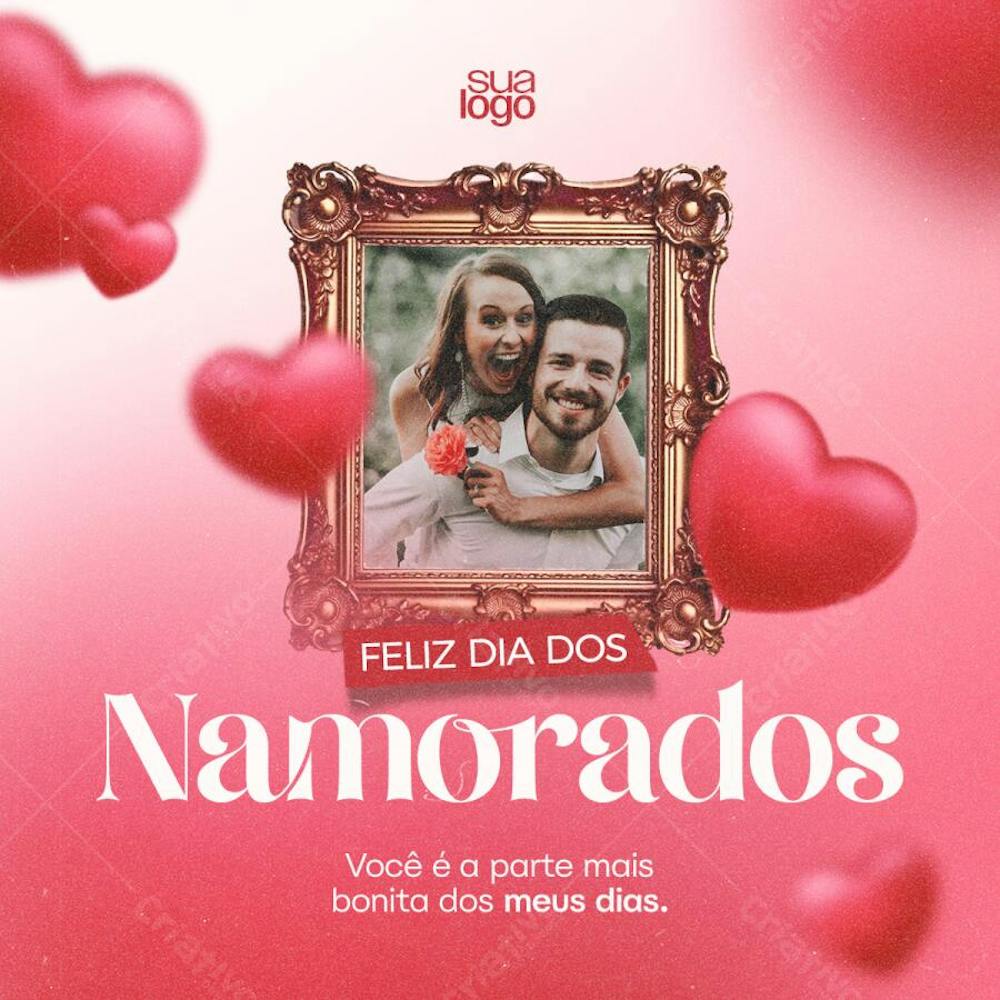 Dia dos namorados Editável no PSD