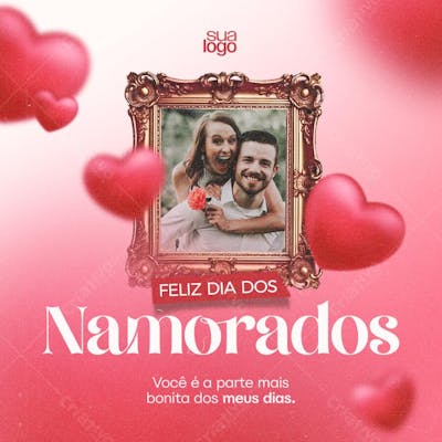 Dia dos namorados Editável no PSD