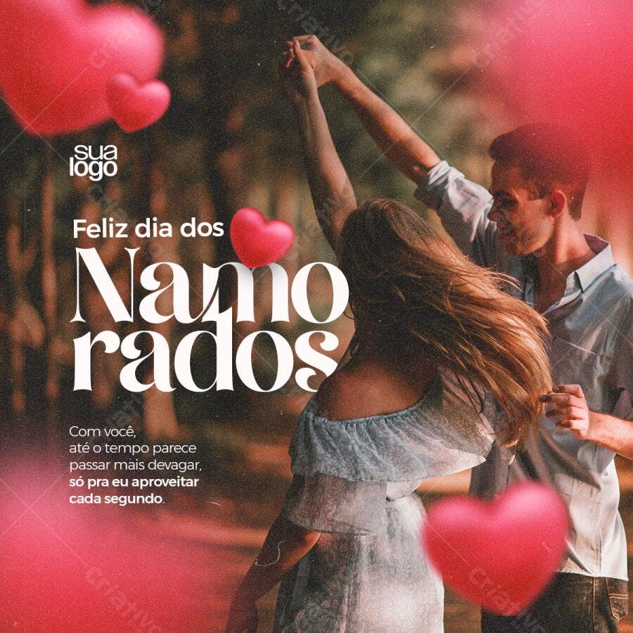 Post para Dia dos Namorados PSD Editável