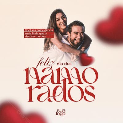 Dia dos namorados Editável no PSD