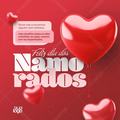 Dia dos namorados Editável no PSD