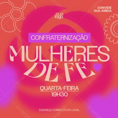 CULTO DE MULHERES | PSD EDITÁVEL