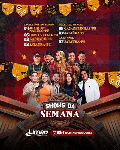 Shows da Semana São João - Artistas