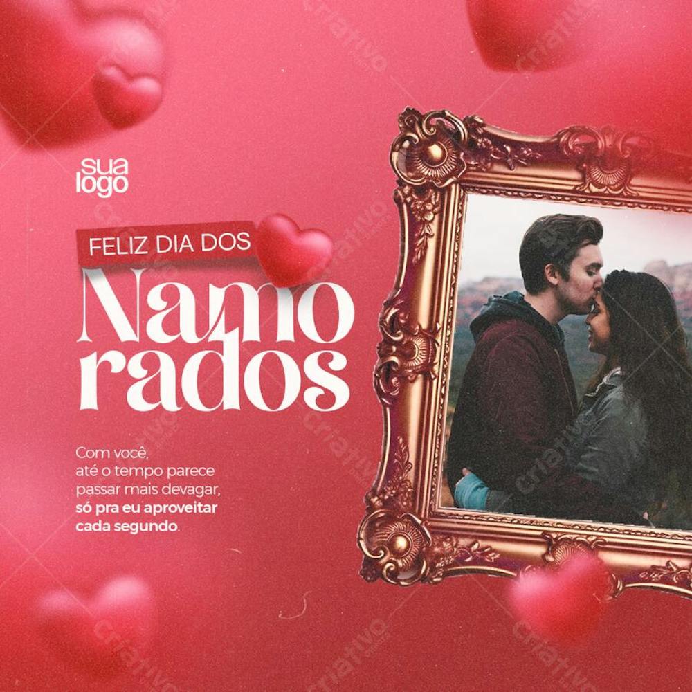 Dia dos namorados Editável no PSD