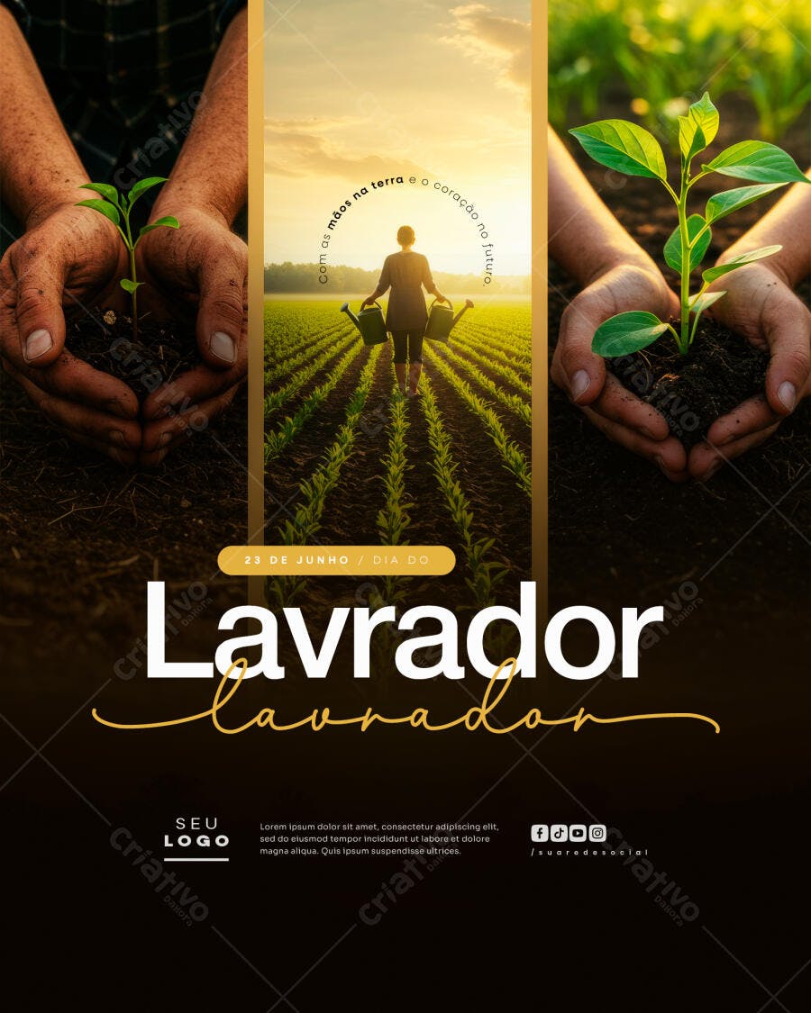 Flyer Dia do Lavrador PSD Editável