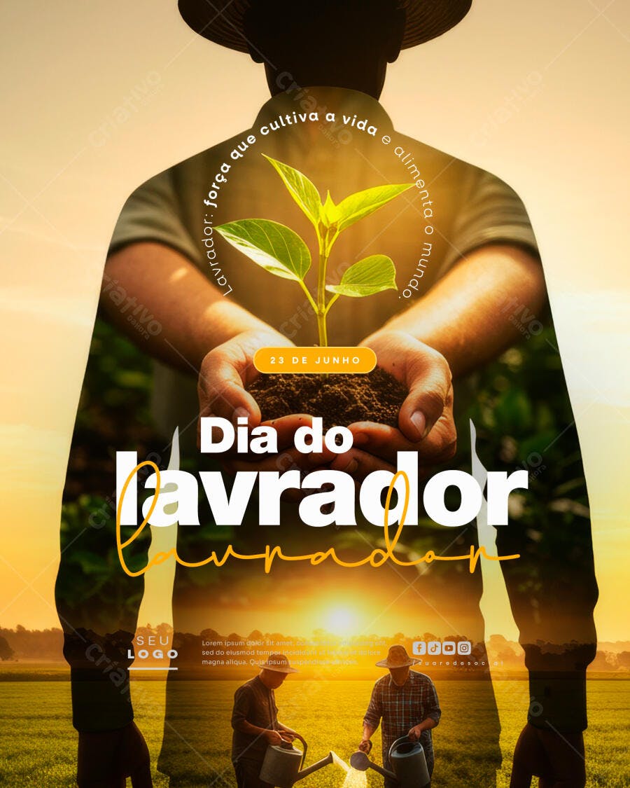 Flyer Dia do Lavrador PSD Editável