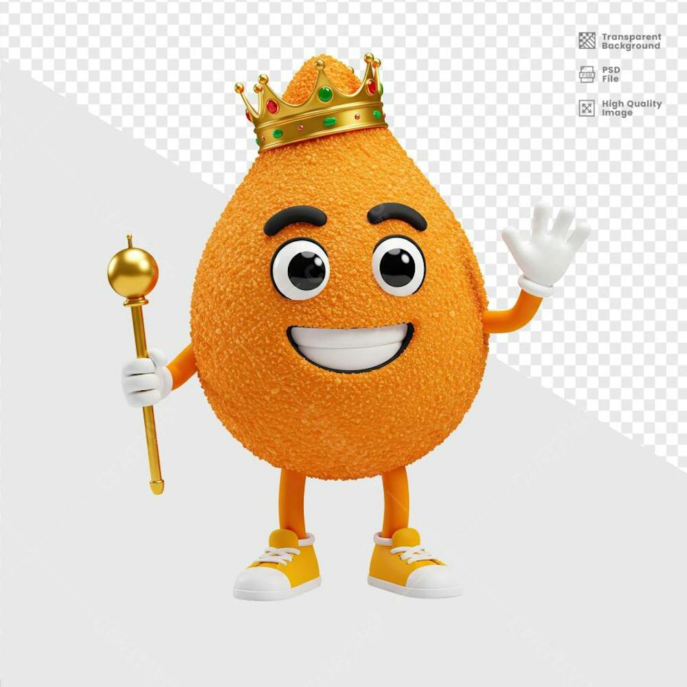 MASCOTE 3D COXINHA  8