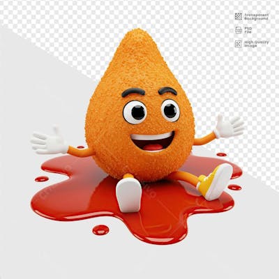MASCOTE 3D COXINHA  13